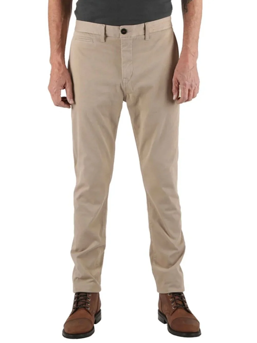 Sand Beige Denit® Stretch Chino by Hiroshi Kato NWT - Picture 1 of 6